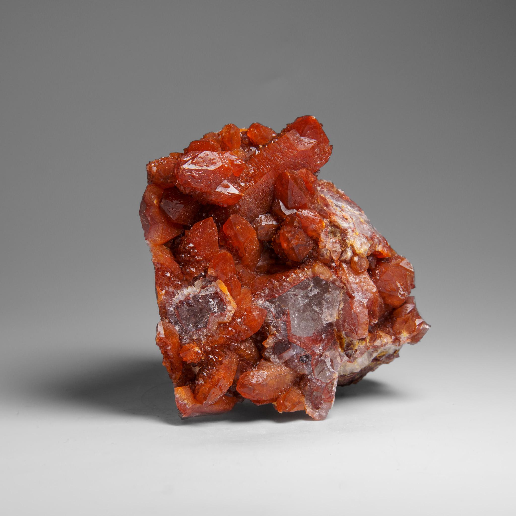 Moroccan Red Quartz Hematite crystal cluster From Morocco (1.6 lbs) For Sale