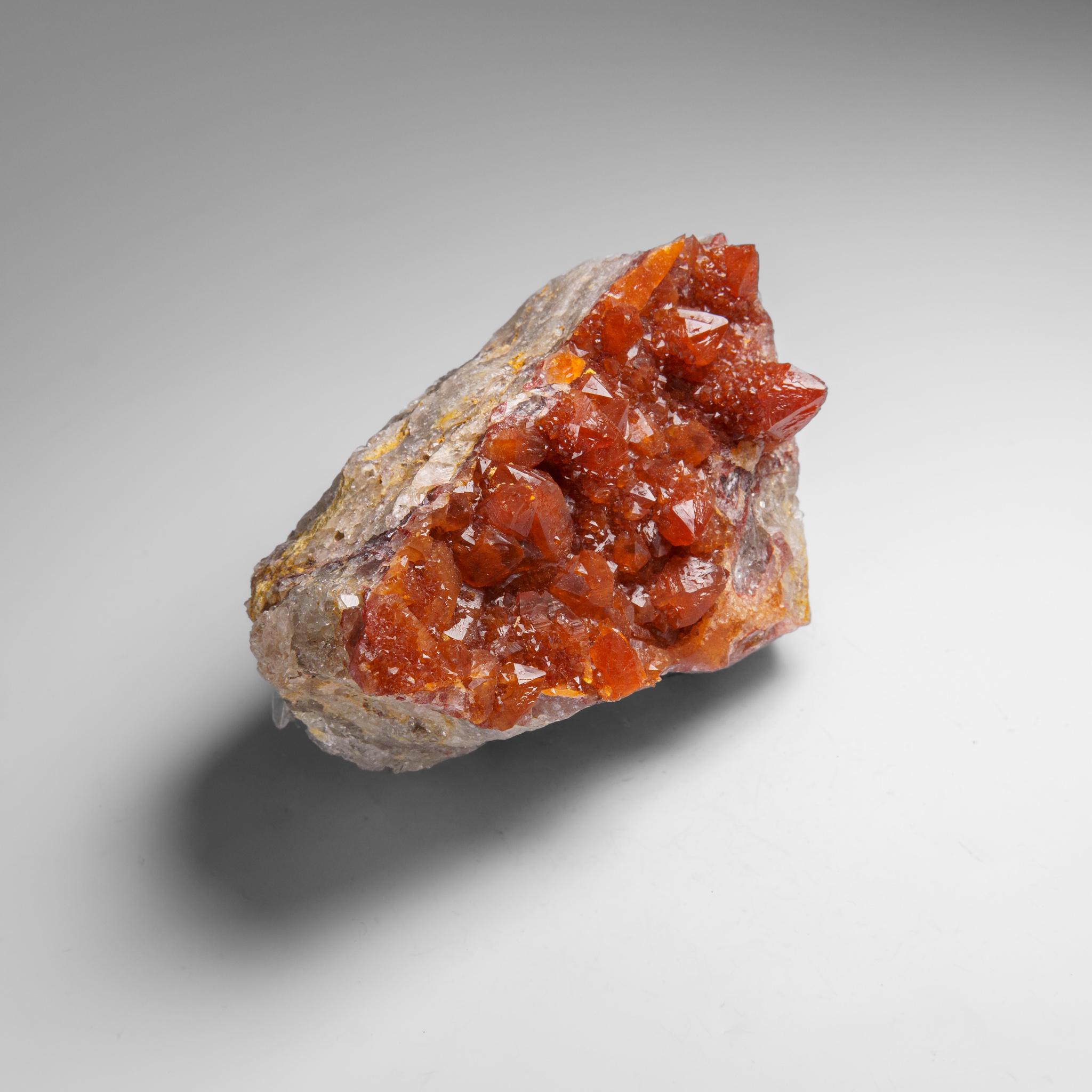 Red Quartz Hematite crystal cluster From Morocco (1.6 lbs) In New Condition For Sale In New York, NY