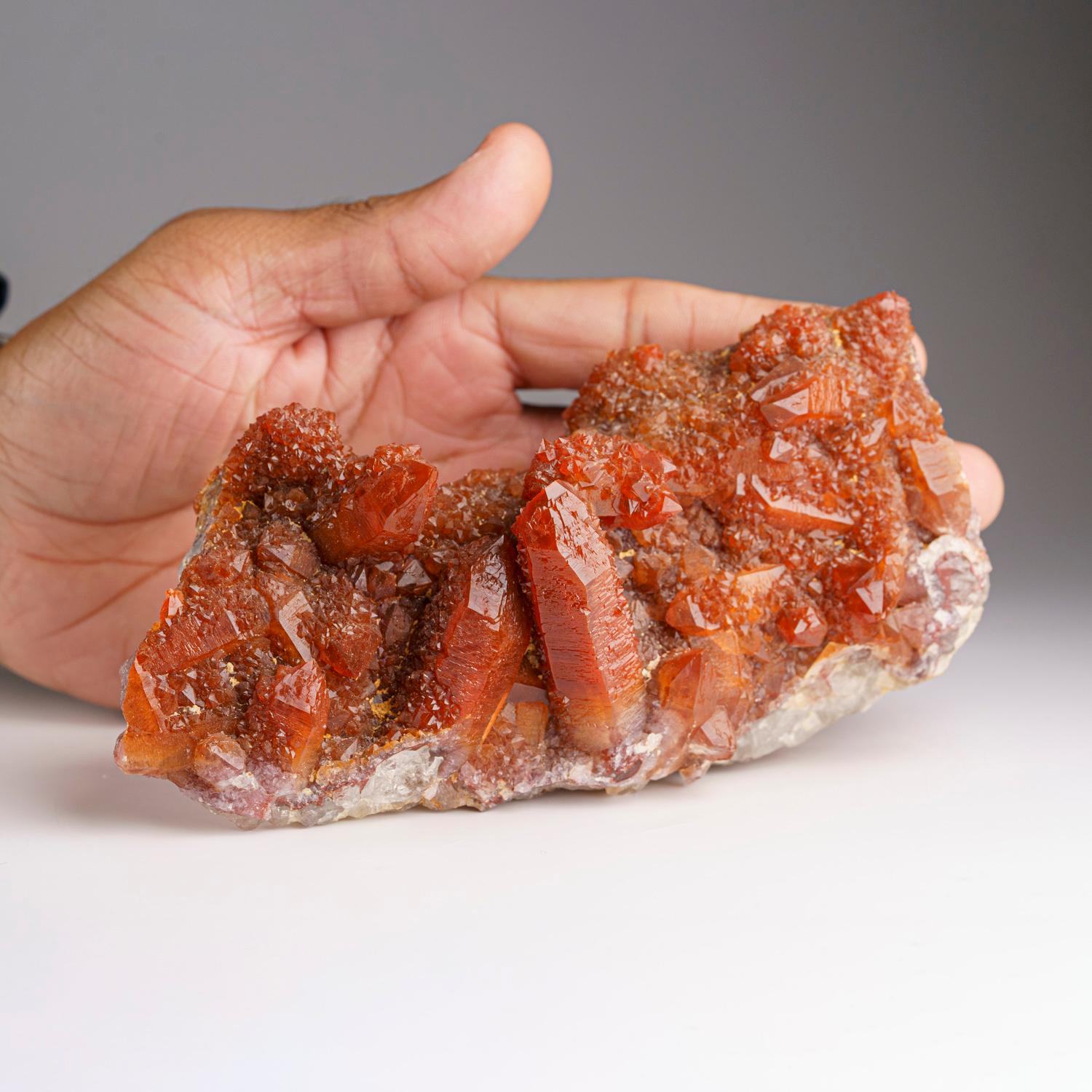 Racimo de cristales de Cuarzo Rojo Hematites De Marruecos (1.75 lbs) Marroquí en venta