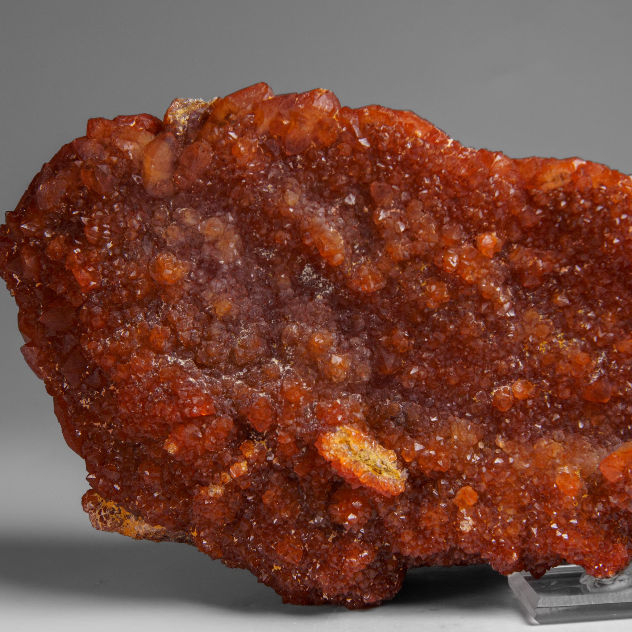 Contemporary Red Quartz Hematite crystal cluster From Morocco (3.5 lbs) For Sale