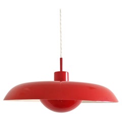 Red RA-40 pendant lamp by Piet Hein for Lyfa, Denmark 1960's