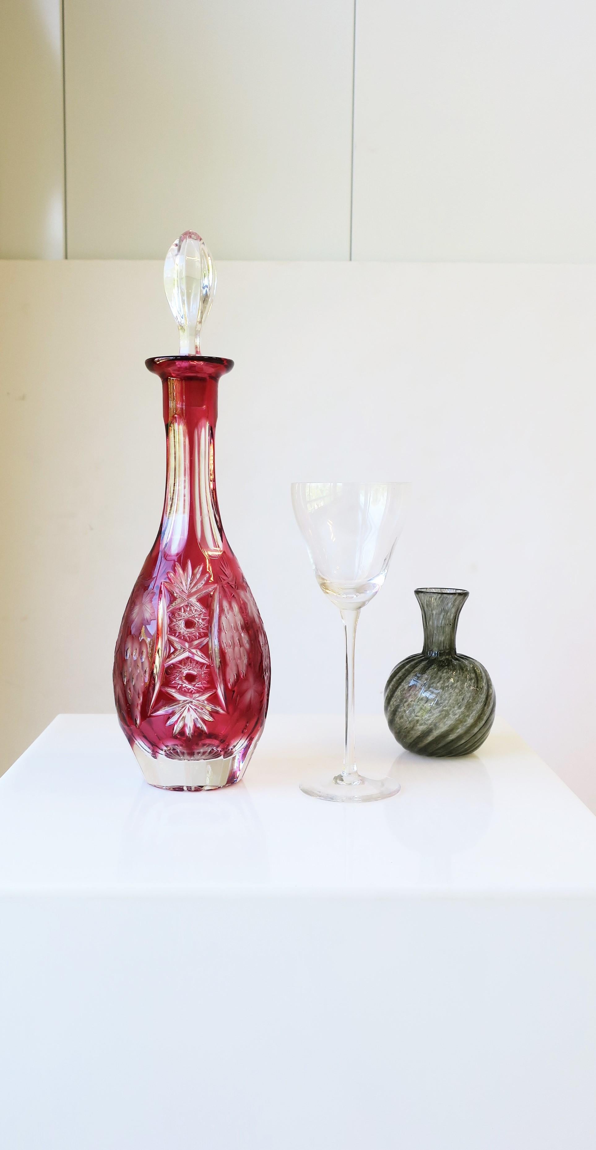 Carafe à liqueur en cristal allemand Barware en vente 1