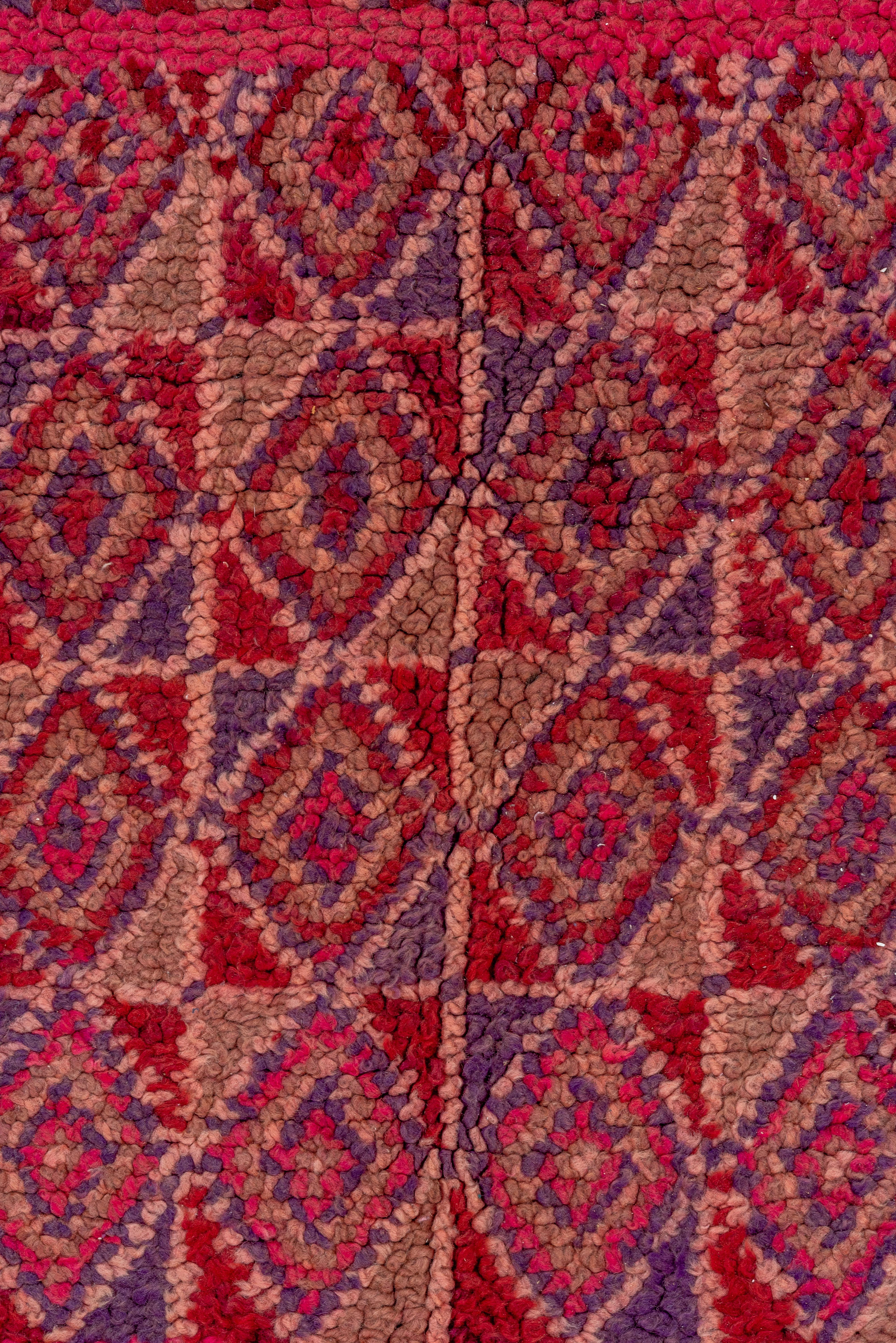 Alfombra rectangular roja de vino cereza 