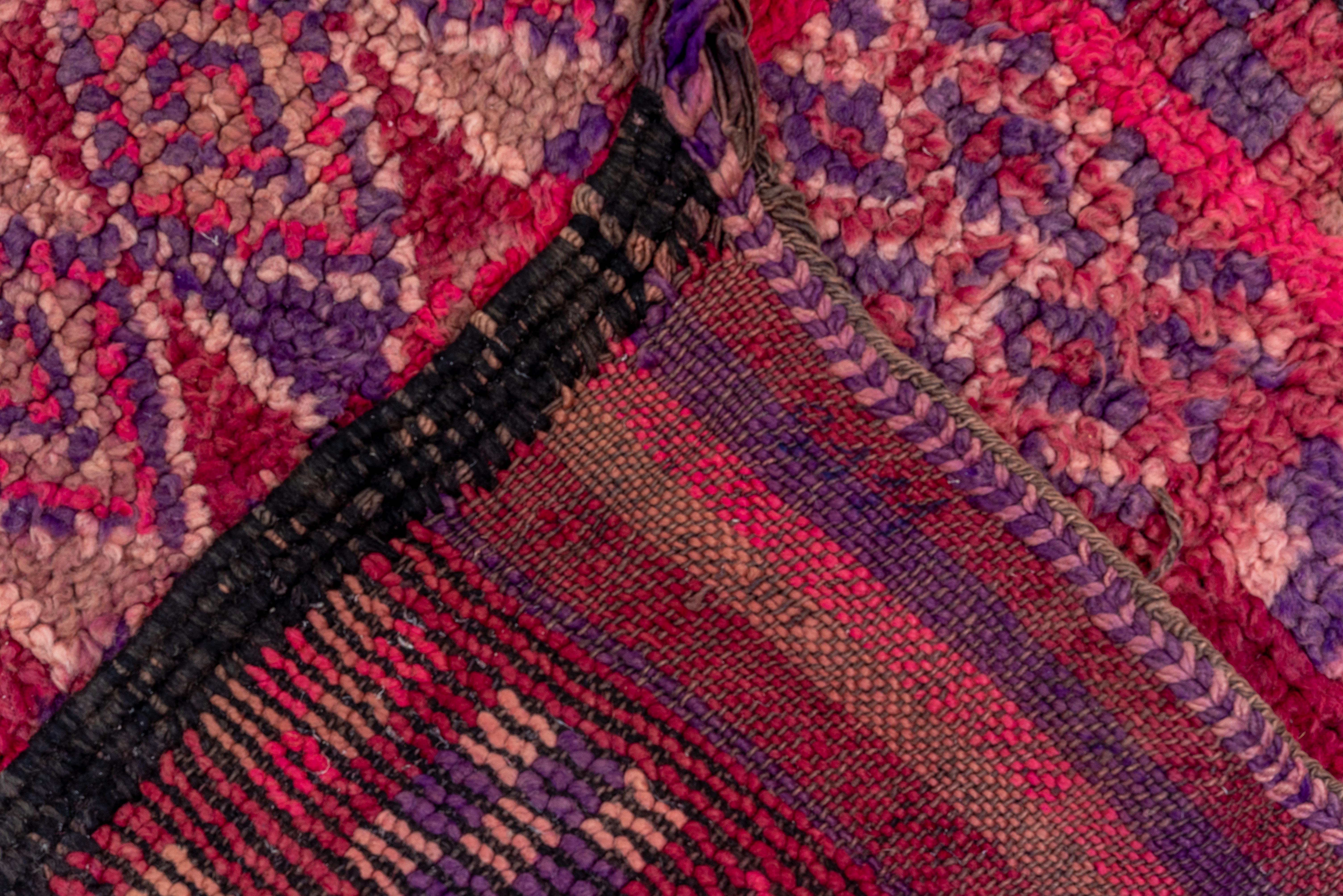 Alfombra rectangular rojo cereza vino en venta 1