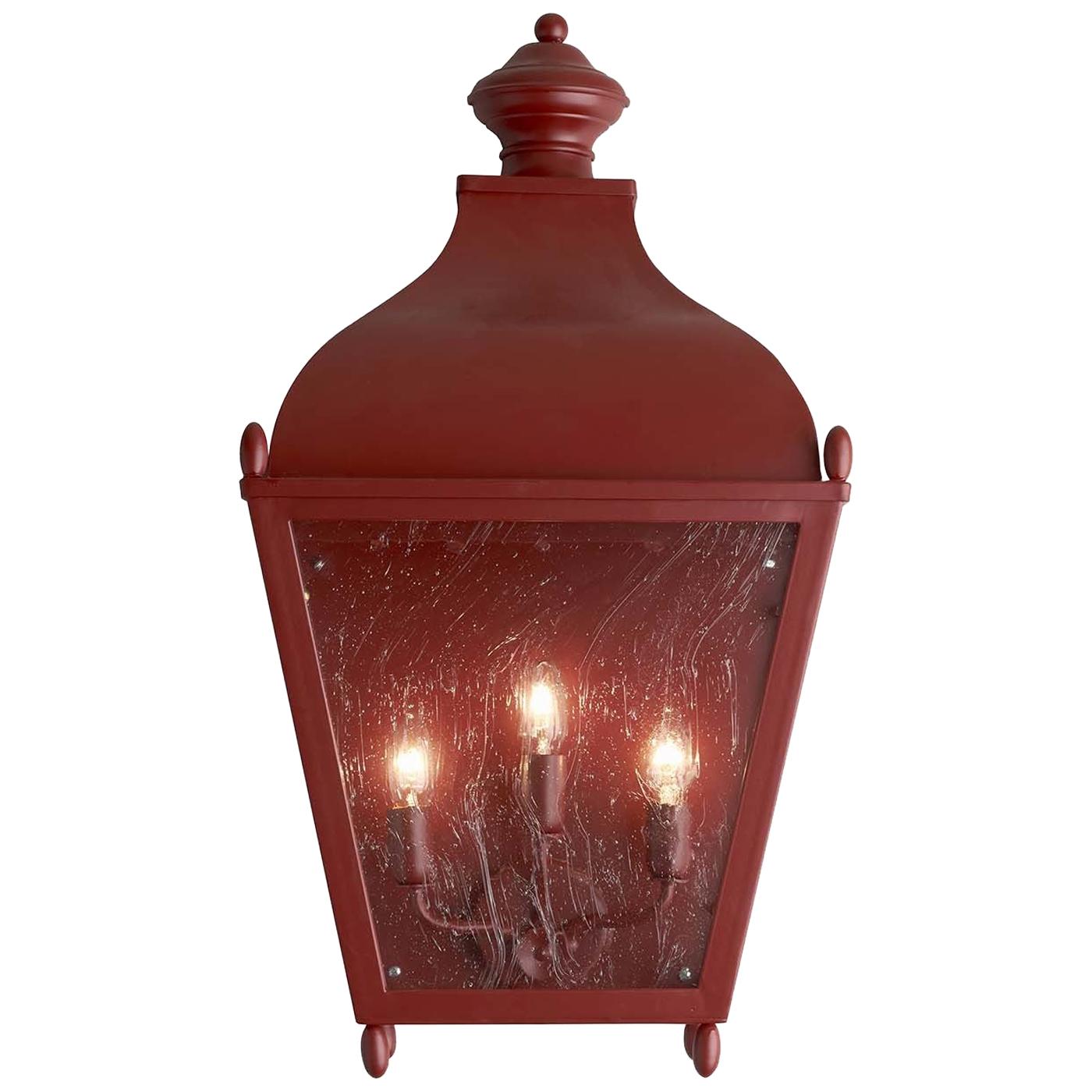 Lampada da portico Reggio rossa