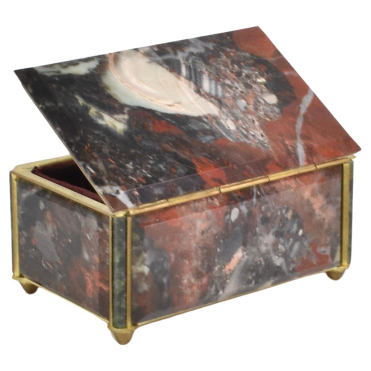 Red Rhodonite Jewelry Box For Sale