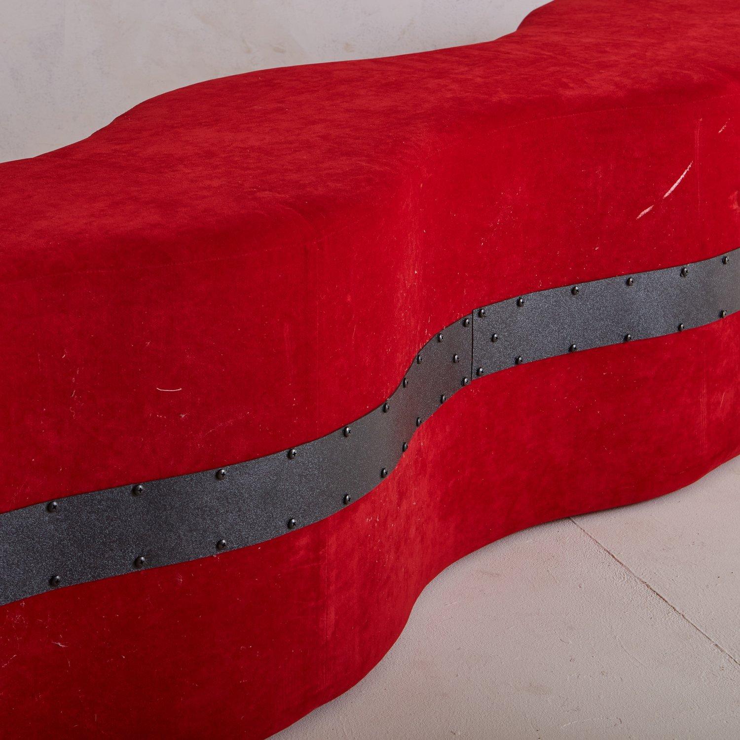 Red Ripple Bench by Laurinda Spear for Coalesse 1