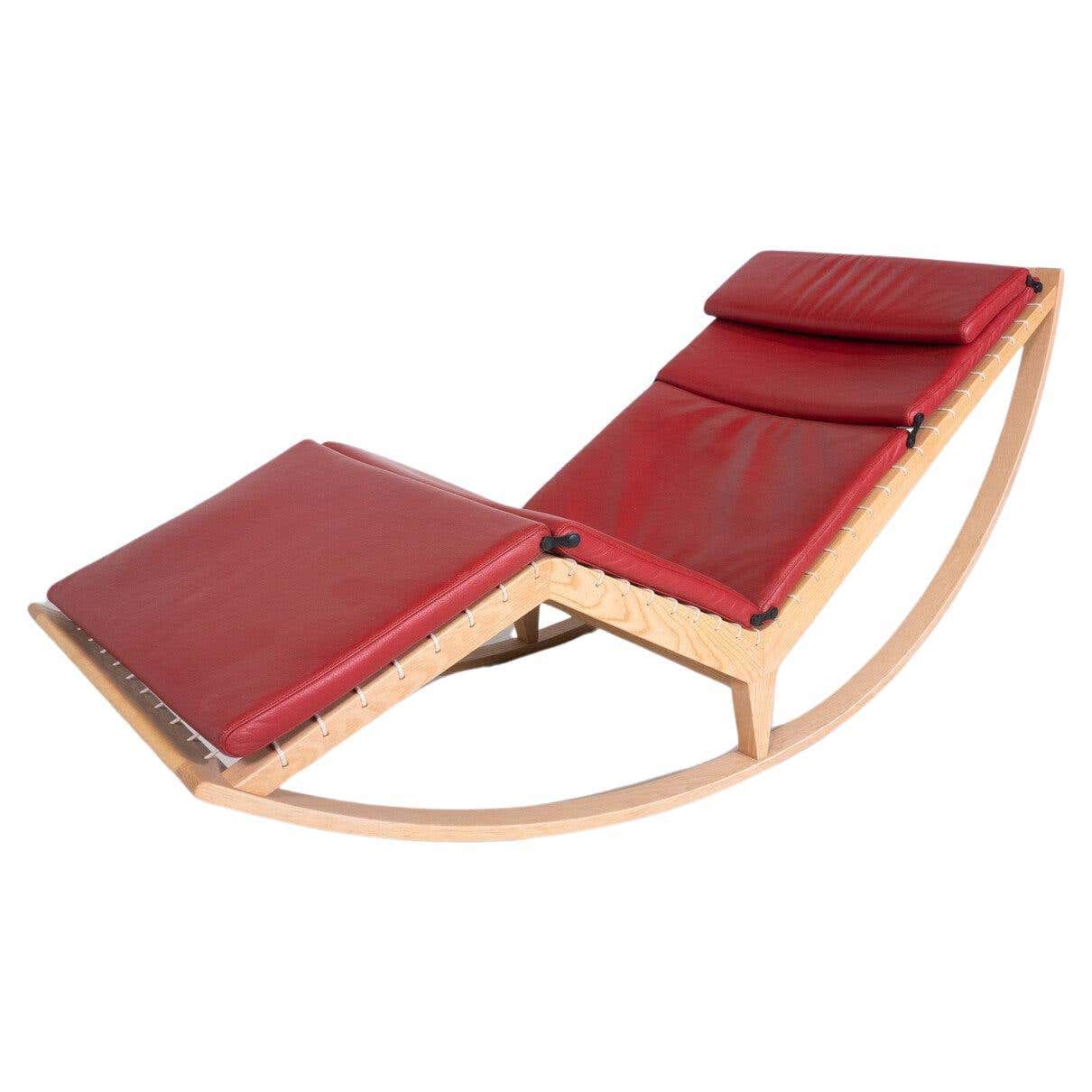 Red Rocking Chair Canapo by Franco Albini for Cassina, Italy For Sale ...