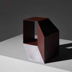 Table d'appoint « Rocky » rouge, Charles Kalpakian