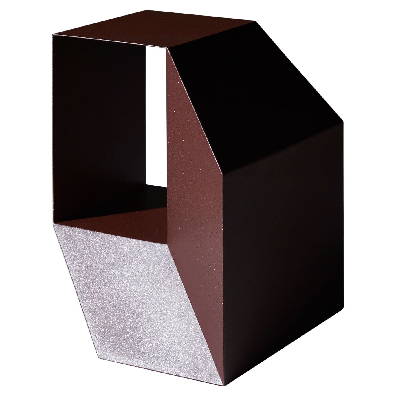 Red "Rocky" Side Table, Charles Kalpakian