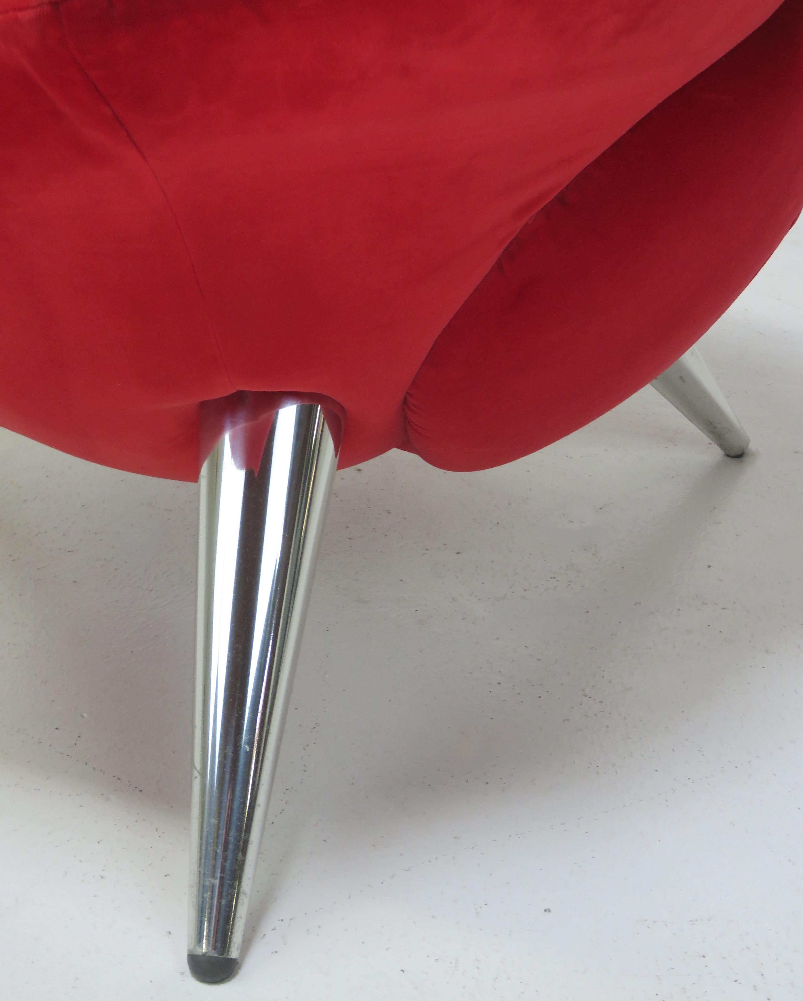 Post-Modern Red Rose Lounge Chair by Masanori Umeda for Edra