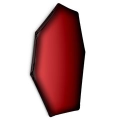 Red Rubin Tafla C2 Sculptural Wall Mirror by Zieta
