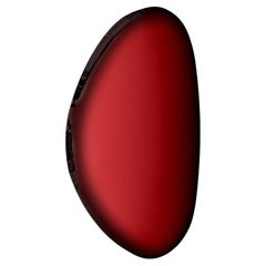Miroir mural Tafla O2 rouge en rubis de Zieta
