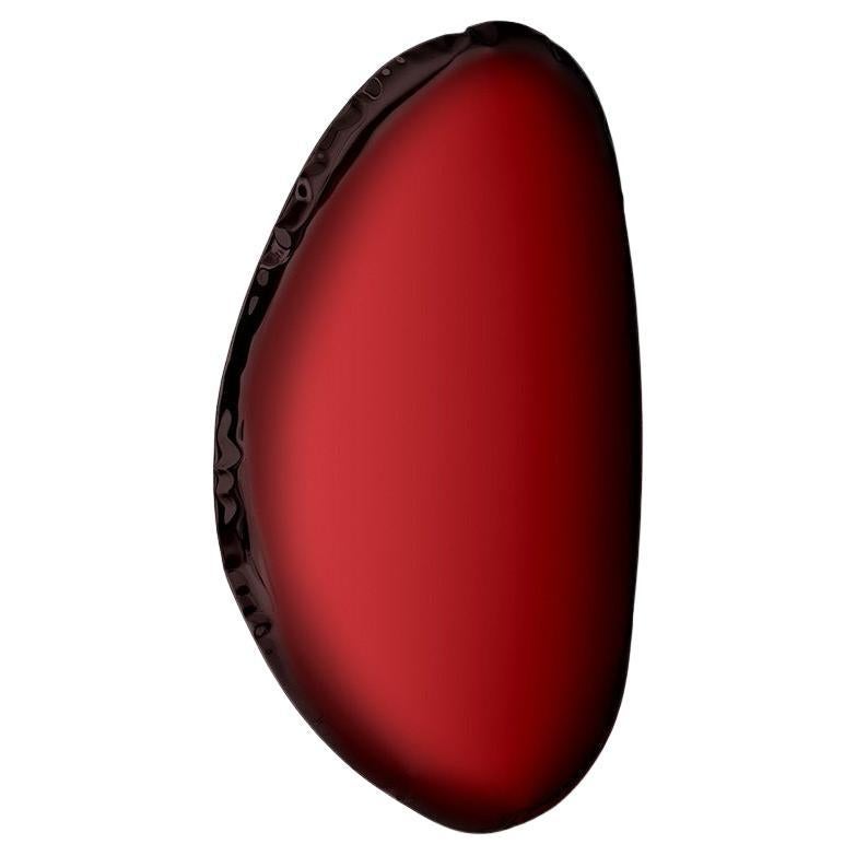 Miroir mural Tafla O3 rouge en rubis de Zieta