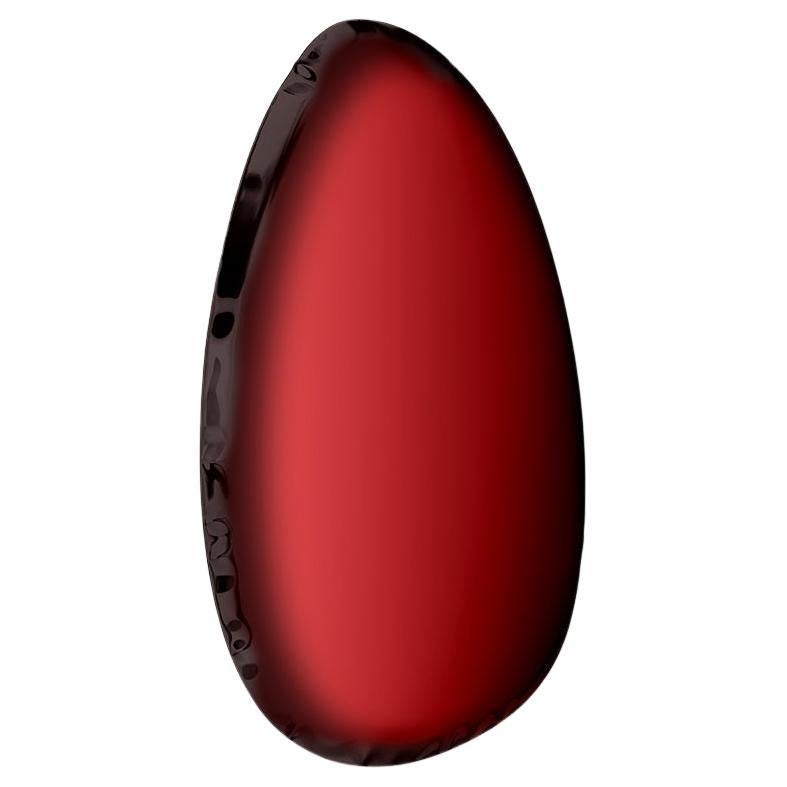 Miroir mural Tafla O4.5 en rubis rouge de Zieta