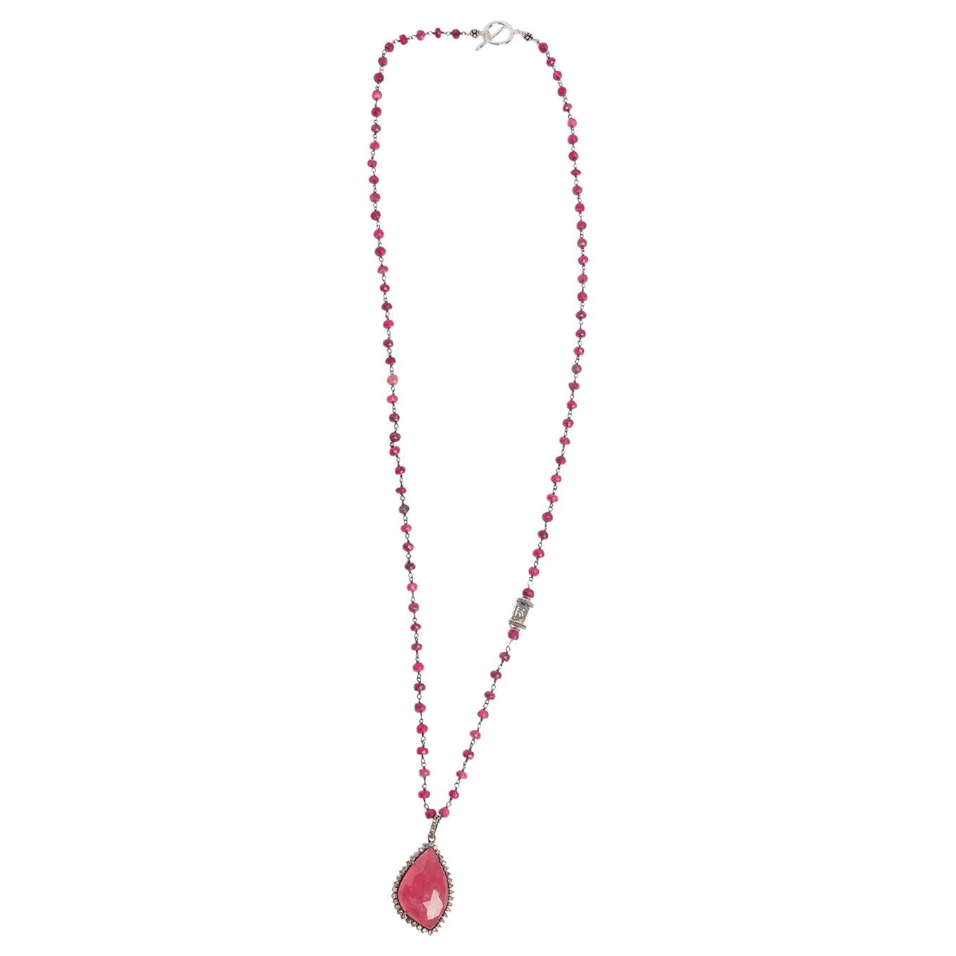 Red Ruby Asmara Necklace For Sale