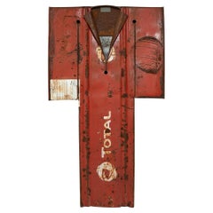 "Red Rust Kimono," Found Steel Sculpture by Gordon Chandler