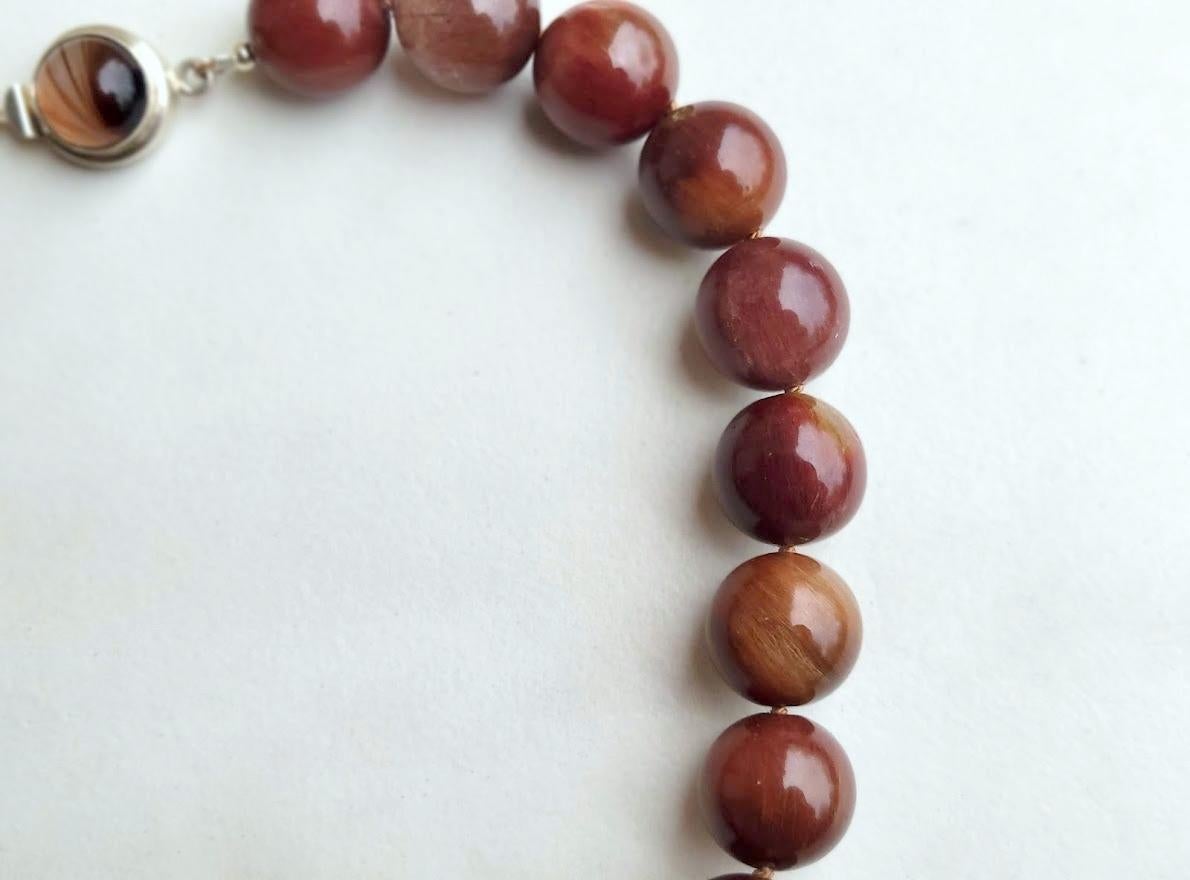 Bead Red Rutilated Quartz Necklace