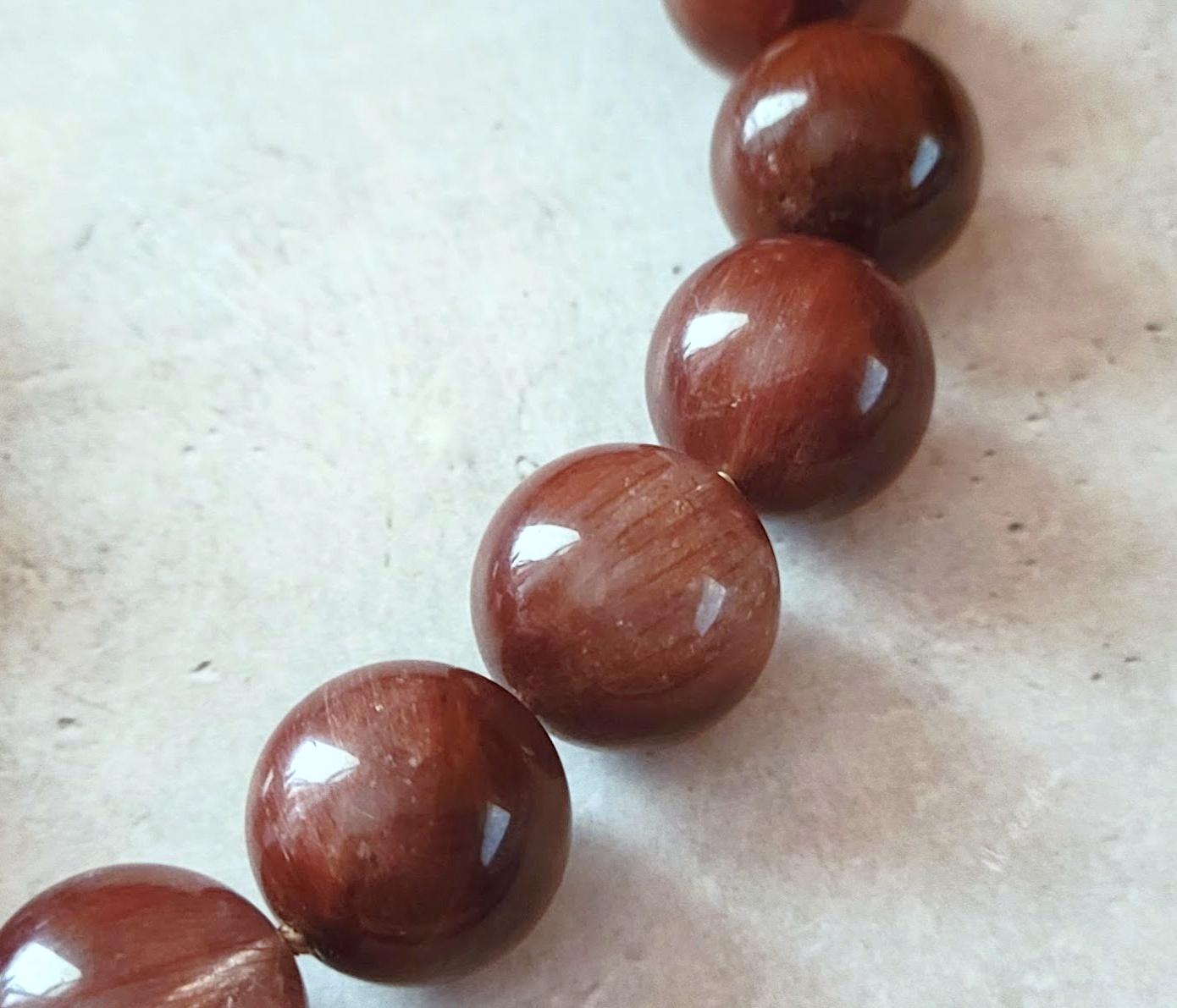 Women's Red Rutilated Quartz Necklace