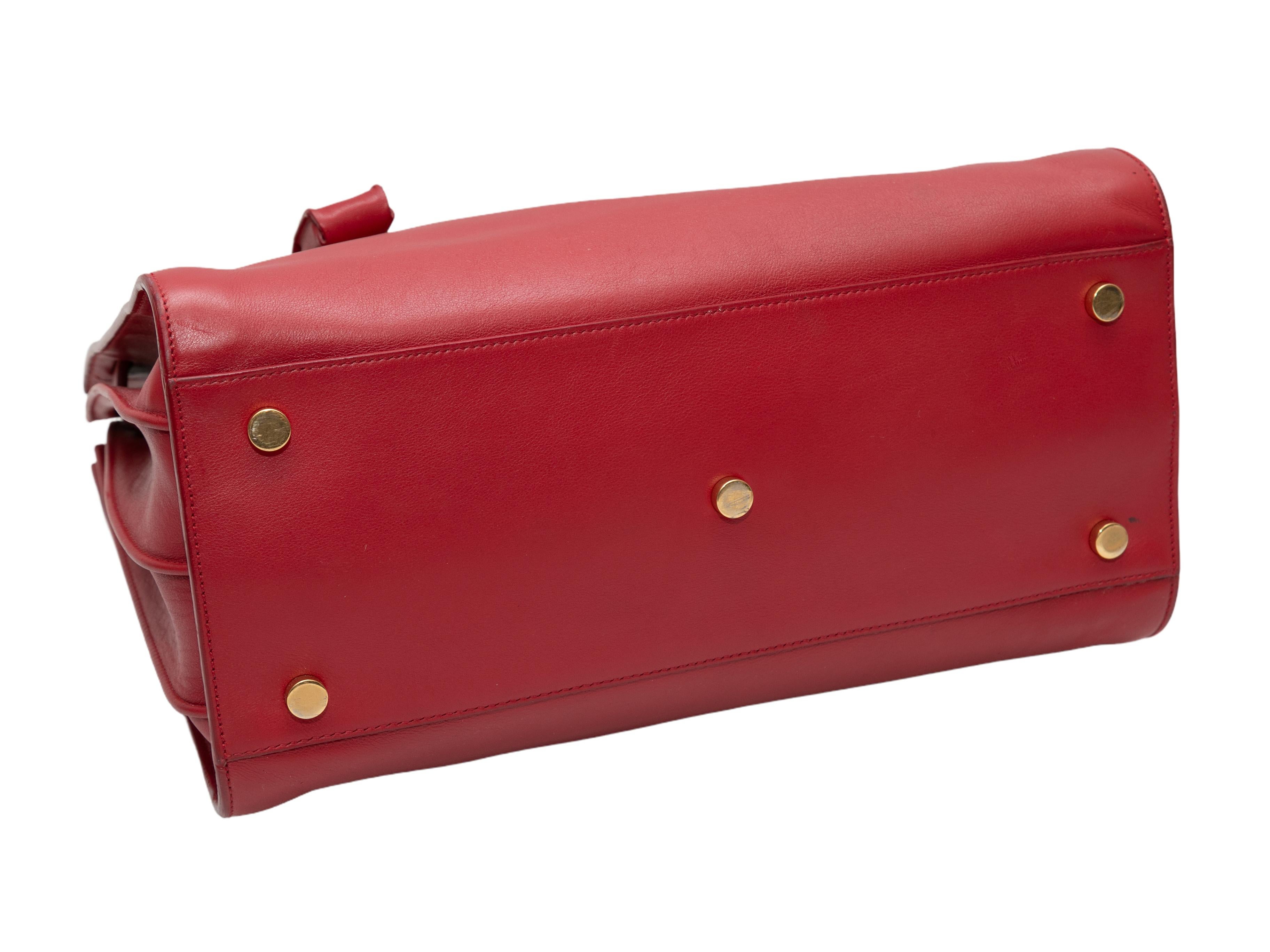 Red Saint Laurent Small 2014 Sac du Jour Bag 1