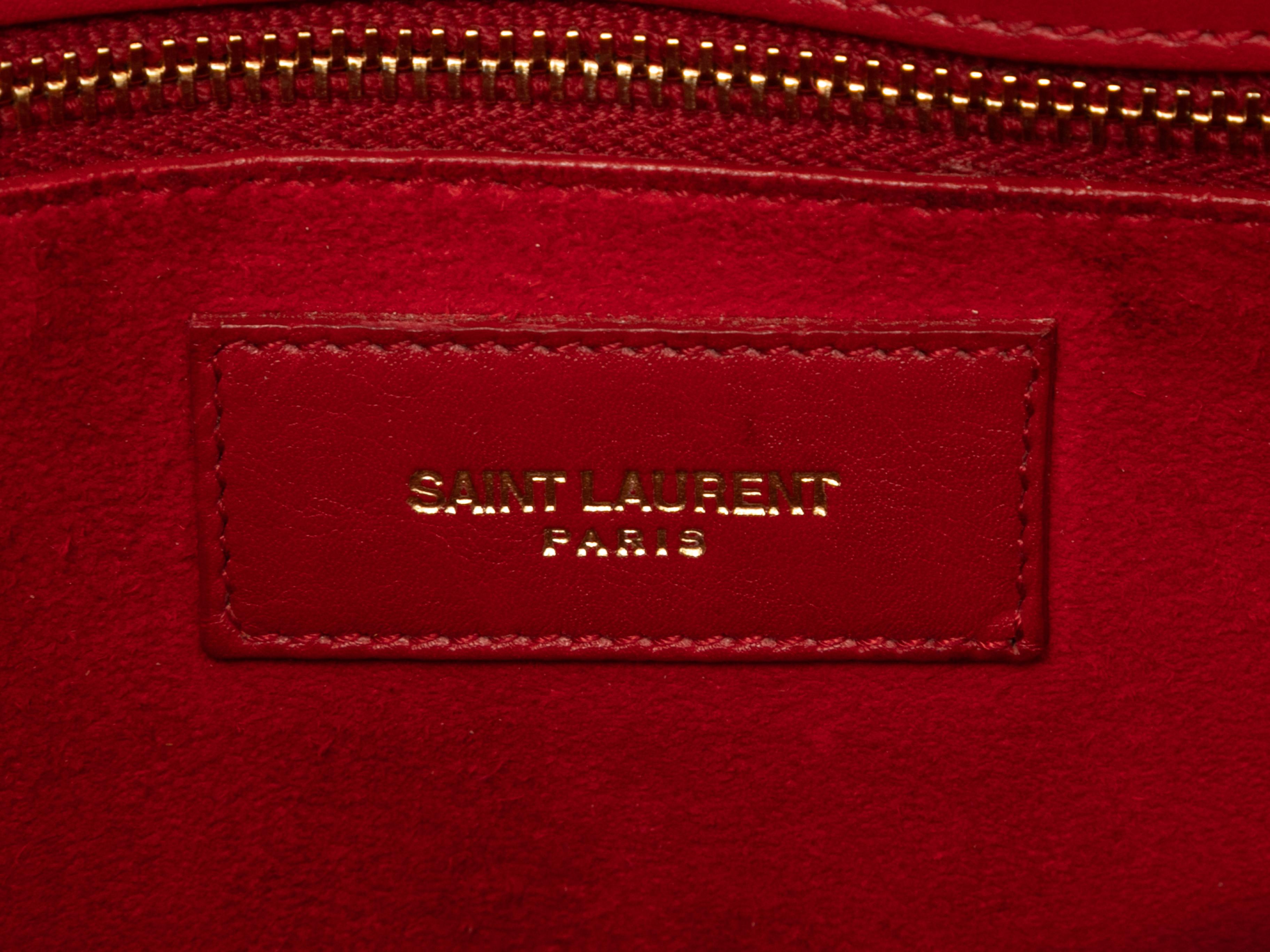 Red Saint Laurent Small 2014 Sac du Jour Bag 2