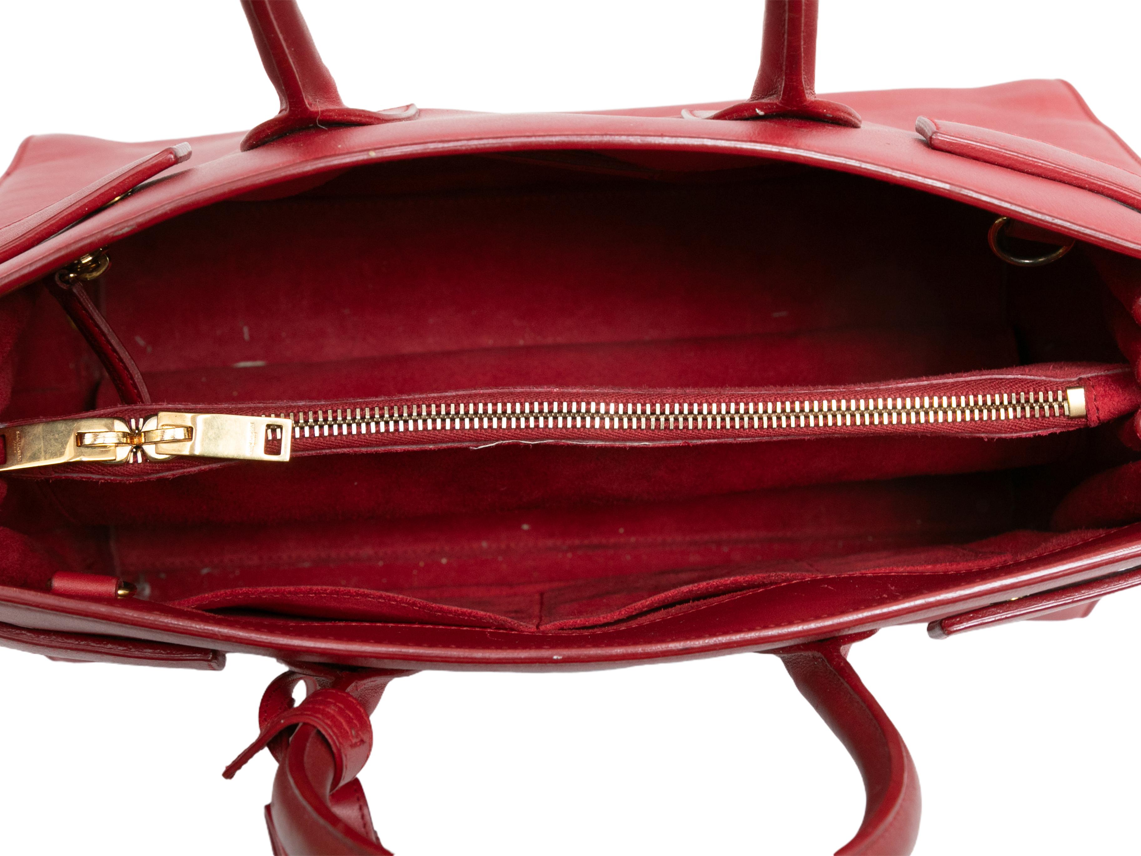 Red Saint Laurent Small 2014 Sac du Jour Bag 3
