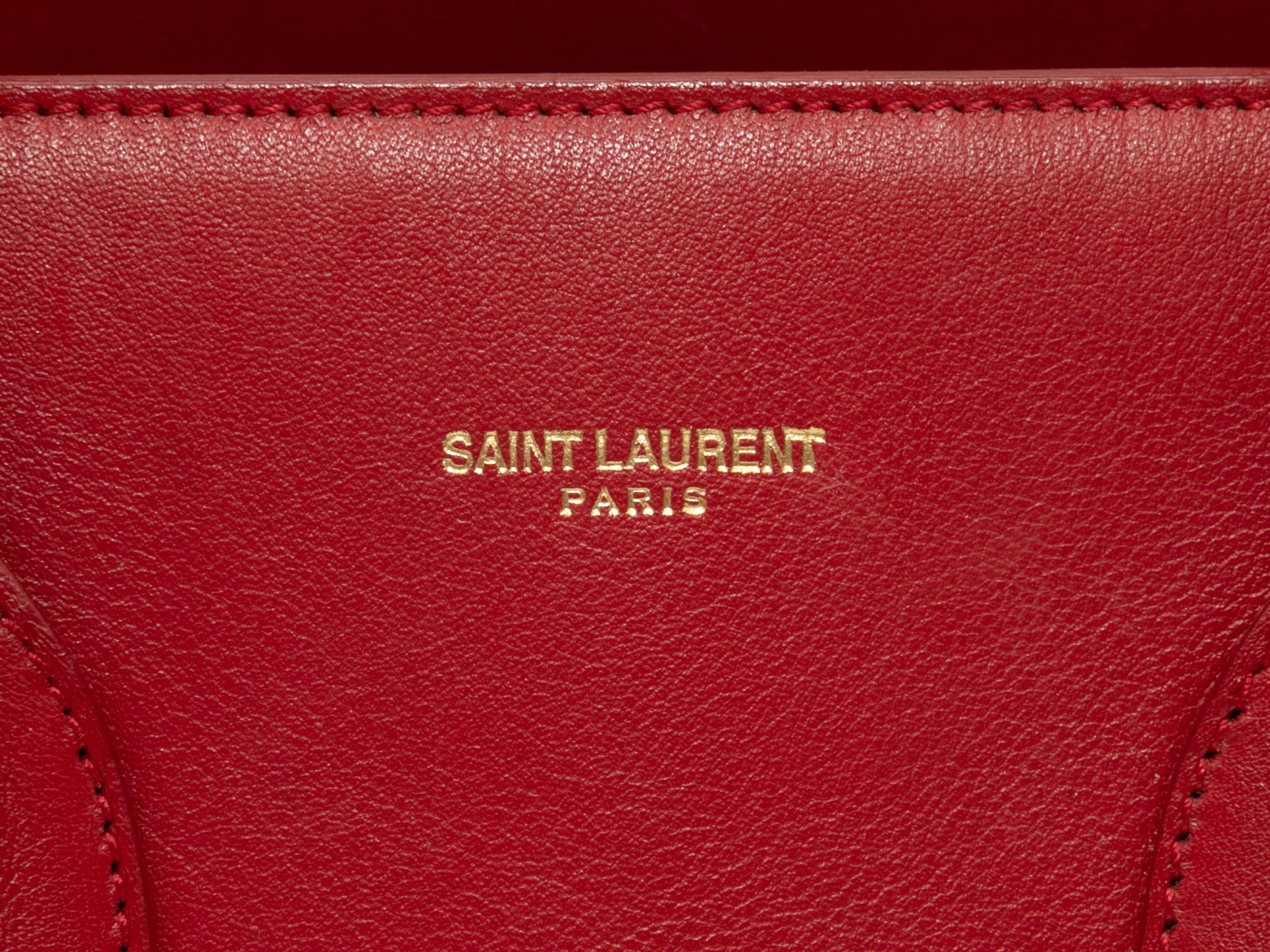 Red Saint Laurent Small 2014 Sac du Jour Bag 4