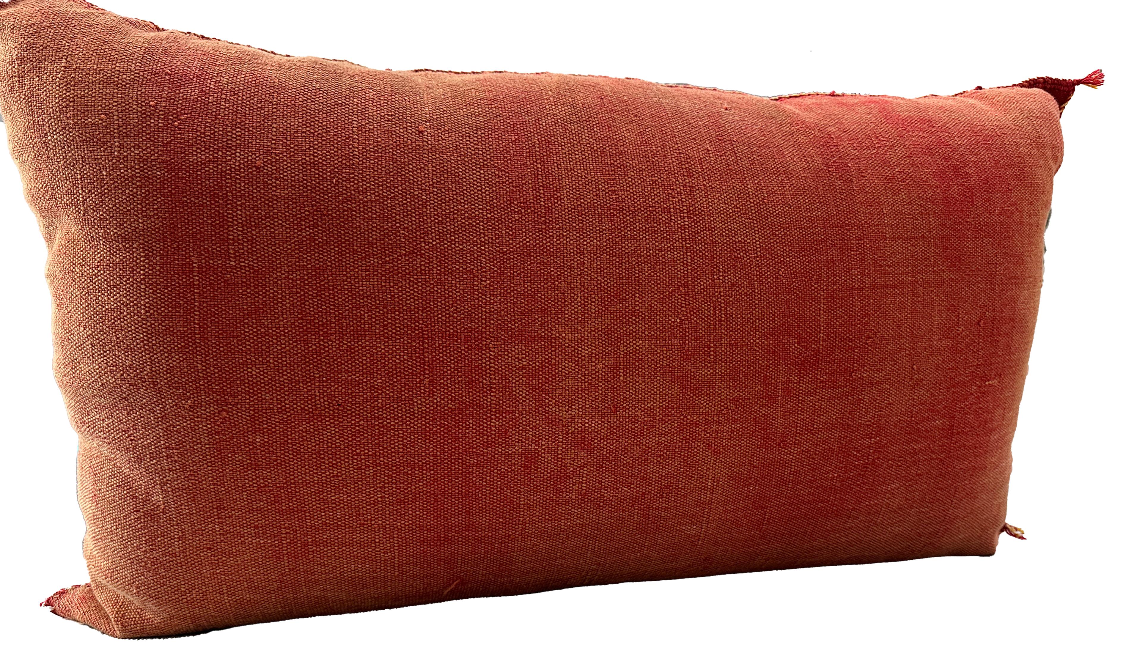 Marokkanisches Akzent-Kissen, roter Sand 35