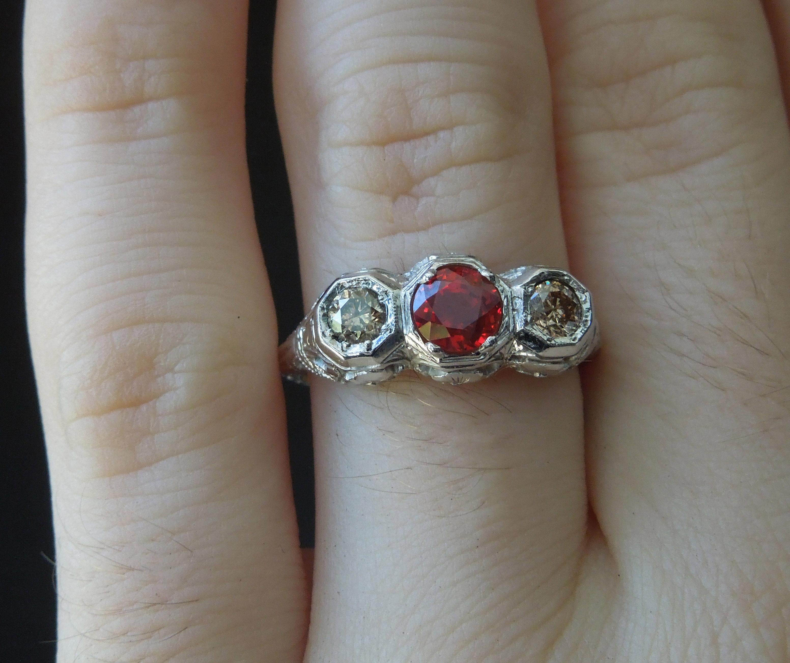 red sapphire engagement rings