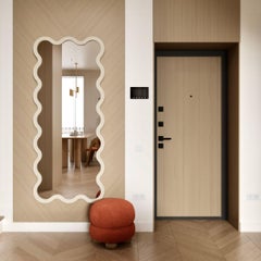 Statement Wall Mirror with Organic Design for Contemporary Interiors