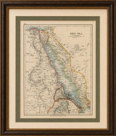 Red Sea Map by W. & A.K. Johnston, Edinburgh & London, c.1895
