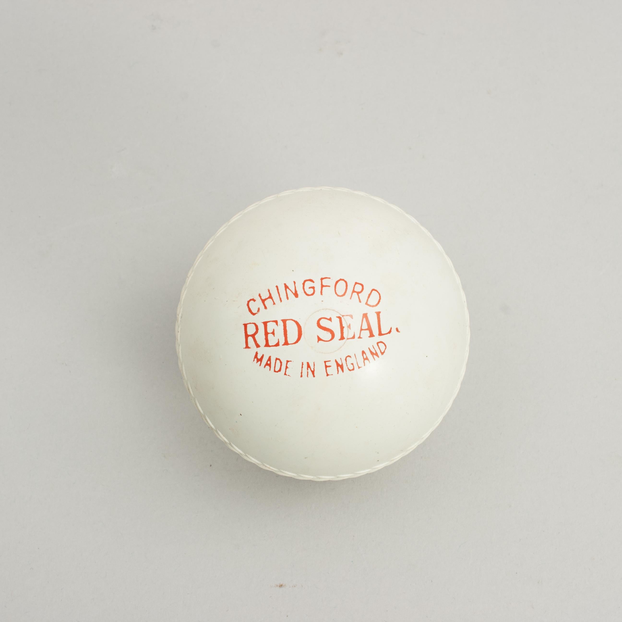 Red Seal Hockey Balls, Set of Six. In Good Condition For Sale In Oxfordshire, GB