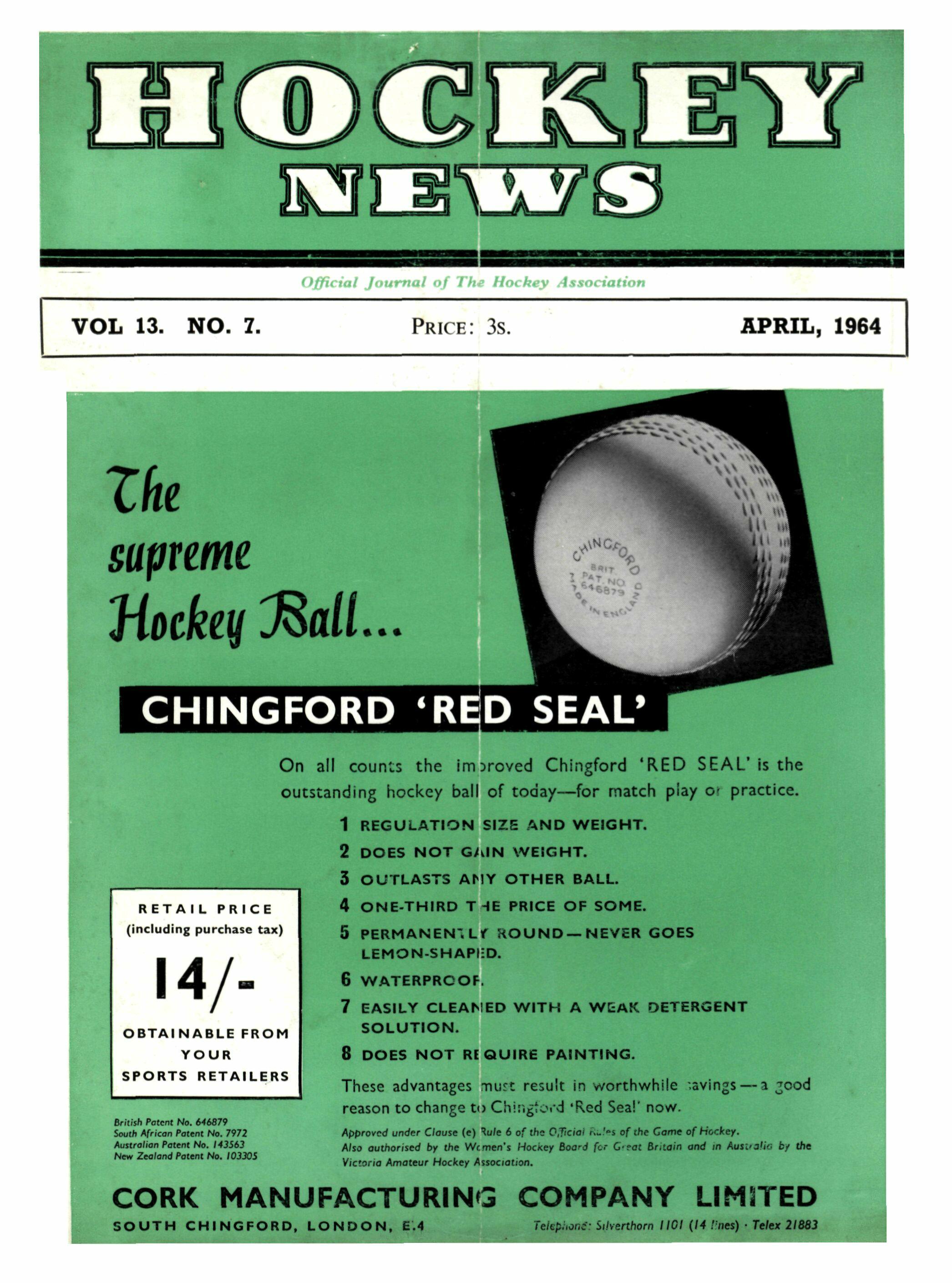 Red Seal Hockey Balls, Set of Six. For Sale 2