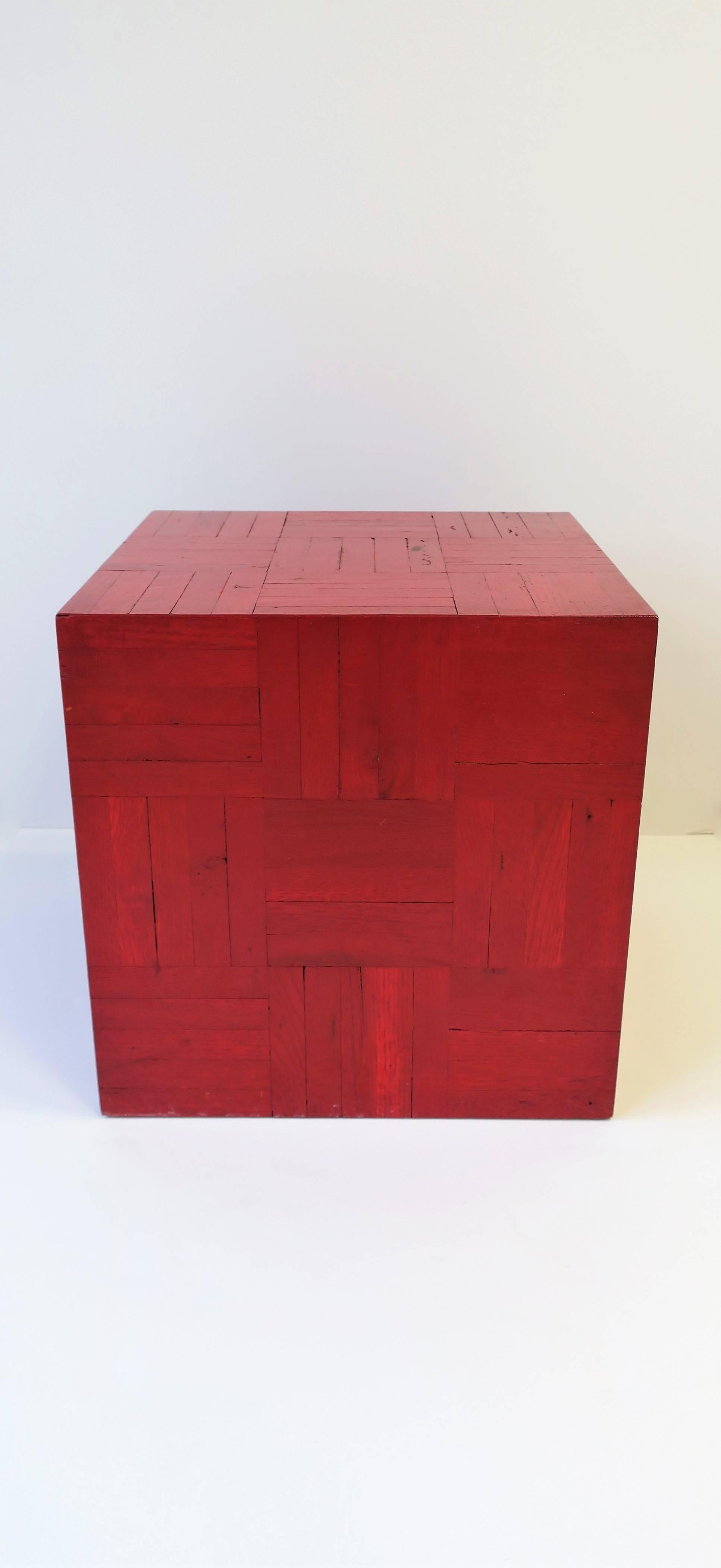 Red Side or End Table 2