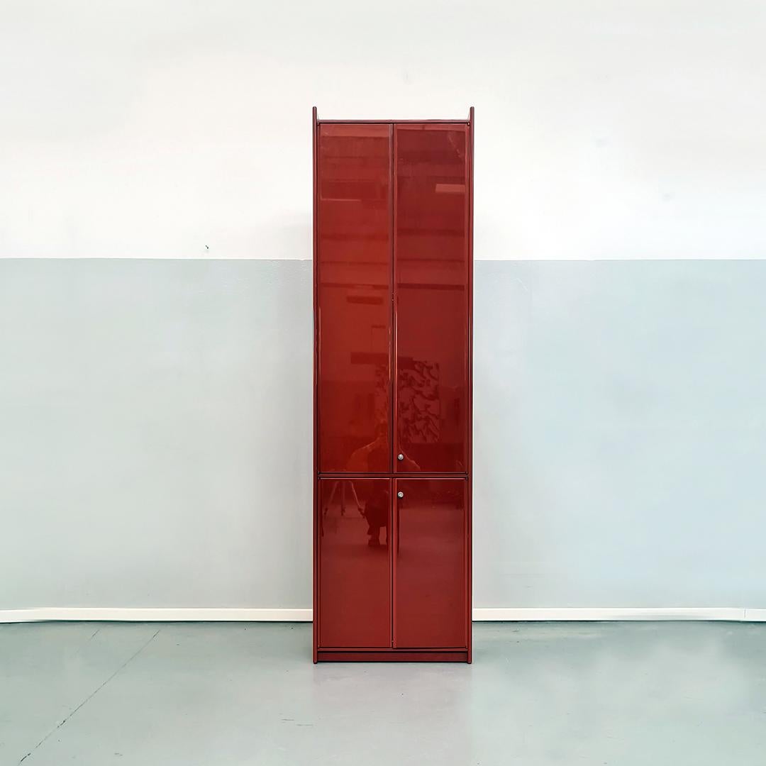 Post-Modern Red Sideboard Cabinet by Kazuhide Takahama for B&B Italia, 1965