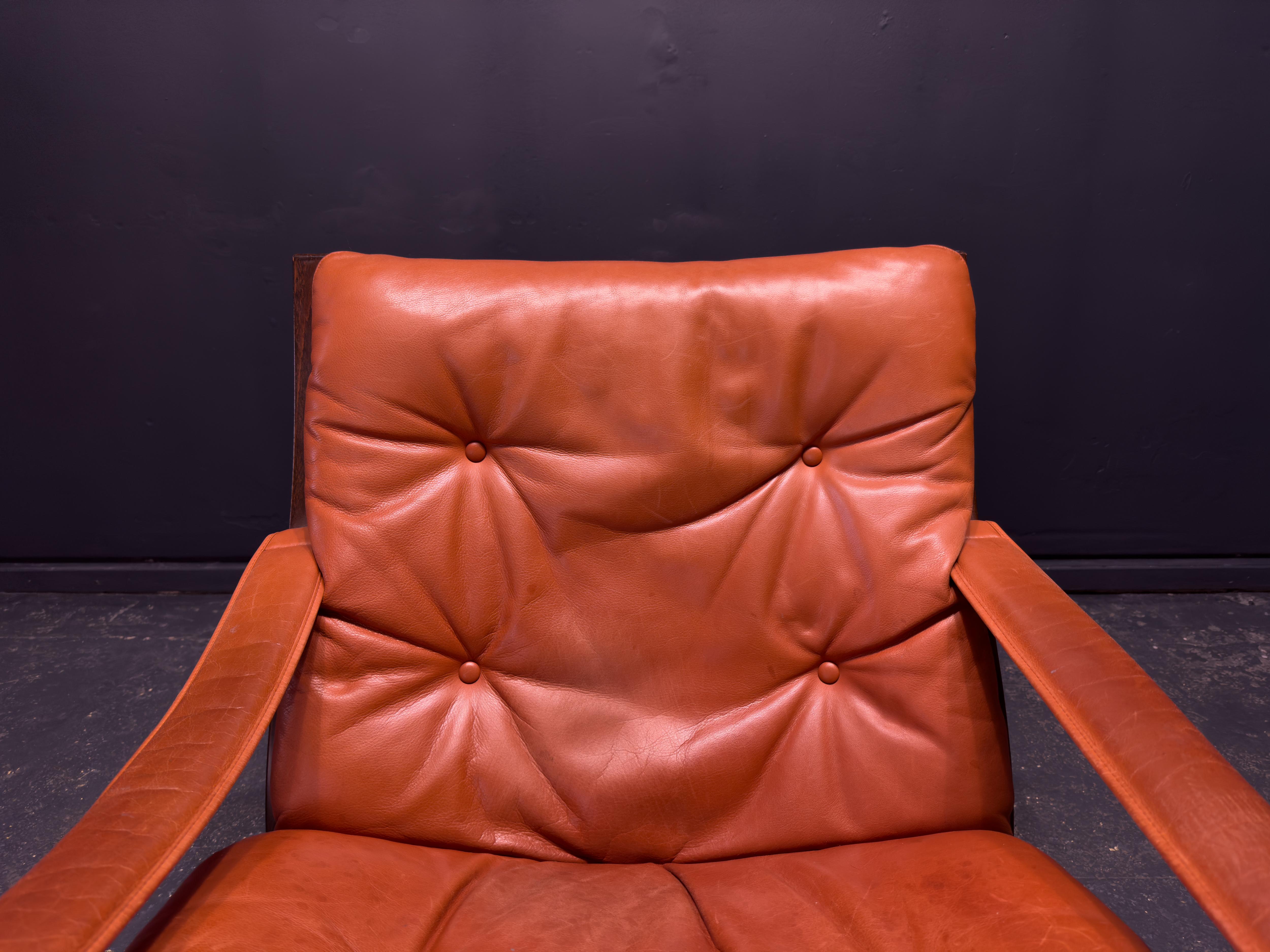 Norvegese Poltrona Red Siesta di Ingmar Relling in vendita