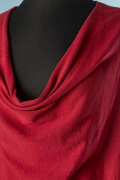 Red silk and cotton sleeveless sweater Lanvin by Alber Elbaz