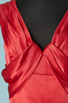 Abito da sera in seta rossa J Mendel
