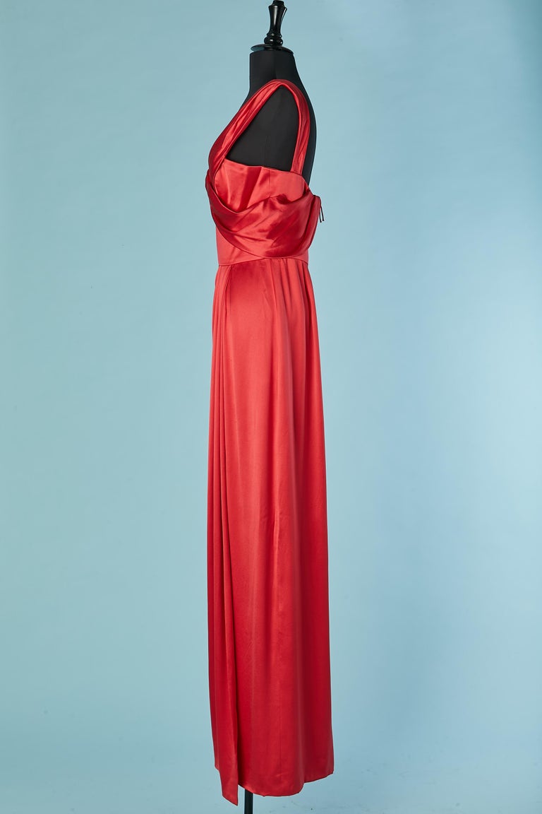j mendel red dress Linda Cardellini In J Mendel @ 2019 Vanity Fair Oscar Party