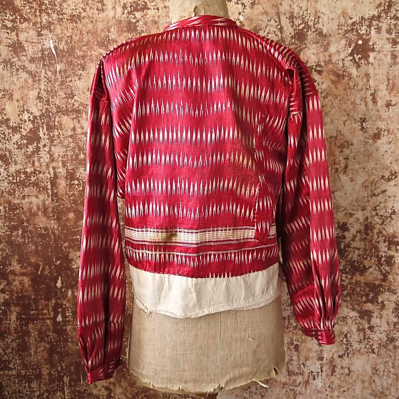 Red Silk Ikat Jacket Aleppo, Early 20th Century 3