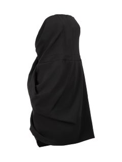 Vintage Black Strapless Mini Dress Size L