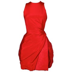 Red silk vintage dress Atelier Versace