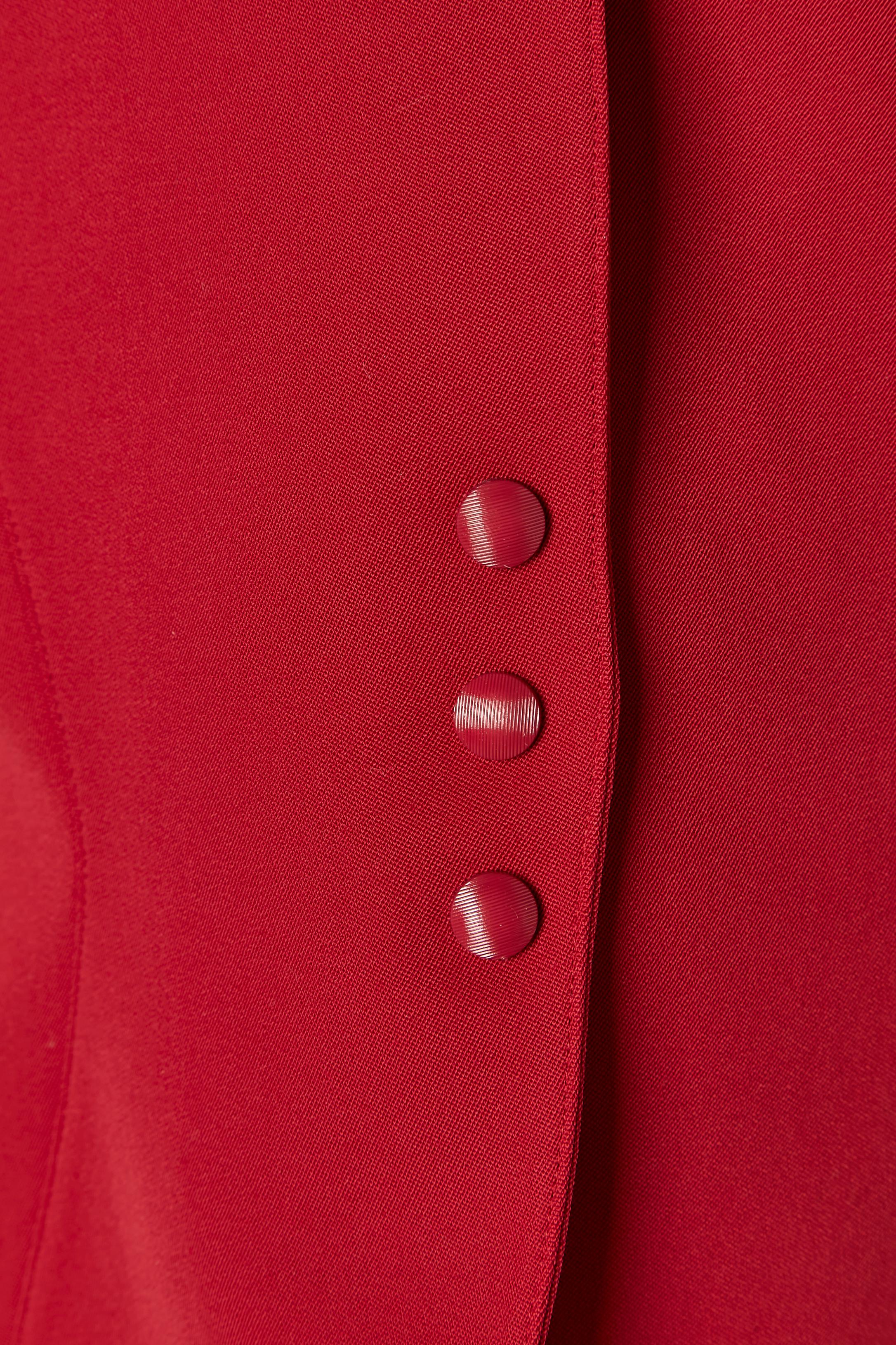 Rosso Giacca rossa monopetto Thierry Mugler in vendita