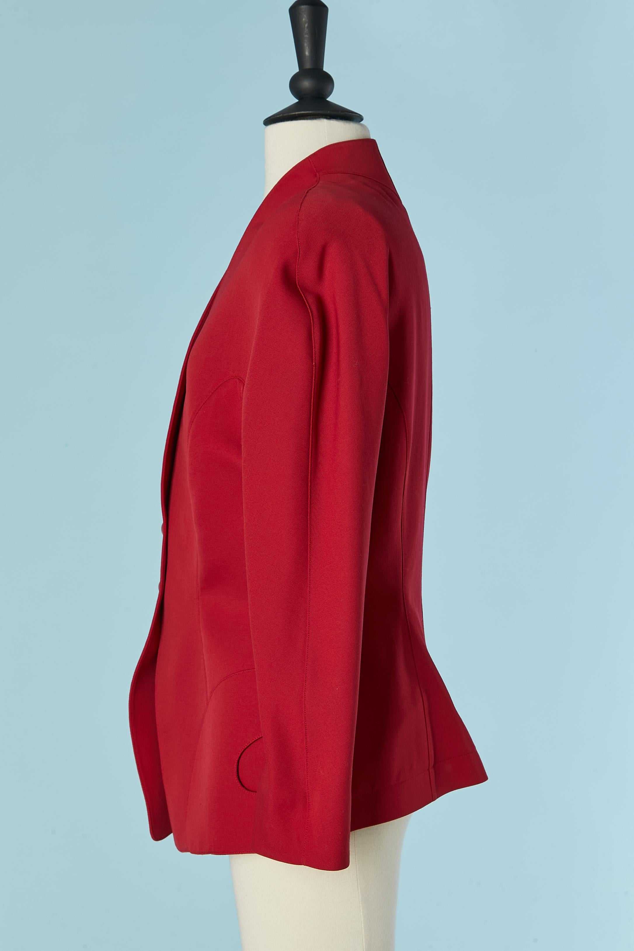 Donna Giacca rossa monopetto Thierry Mugler in vendita