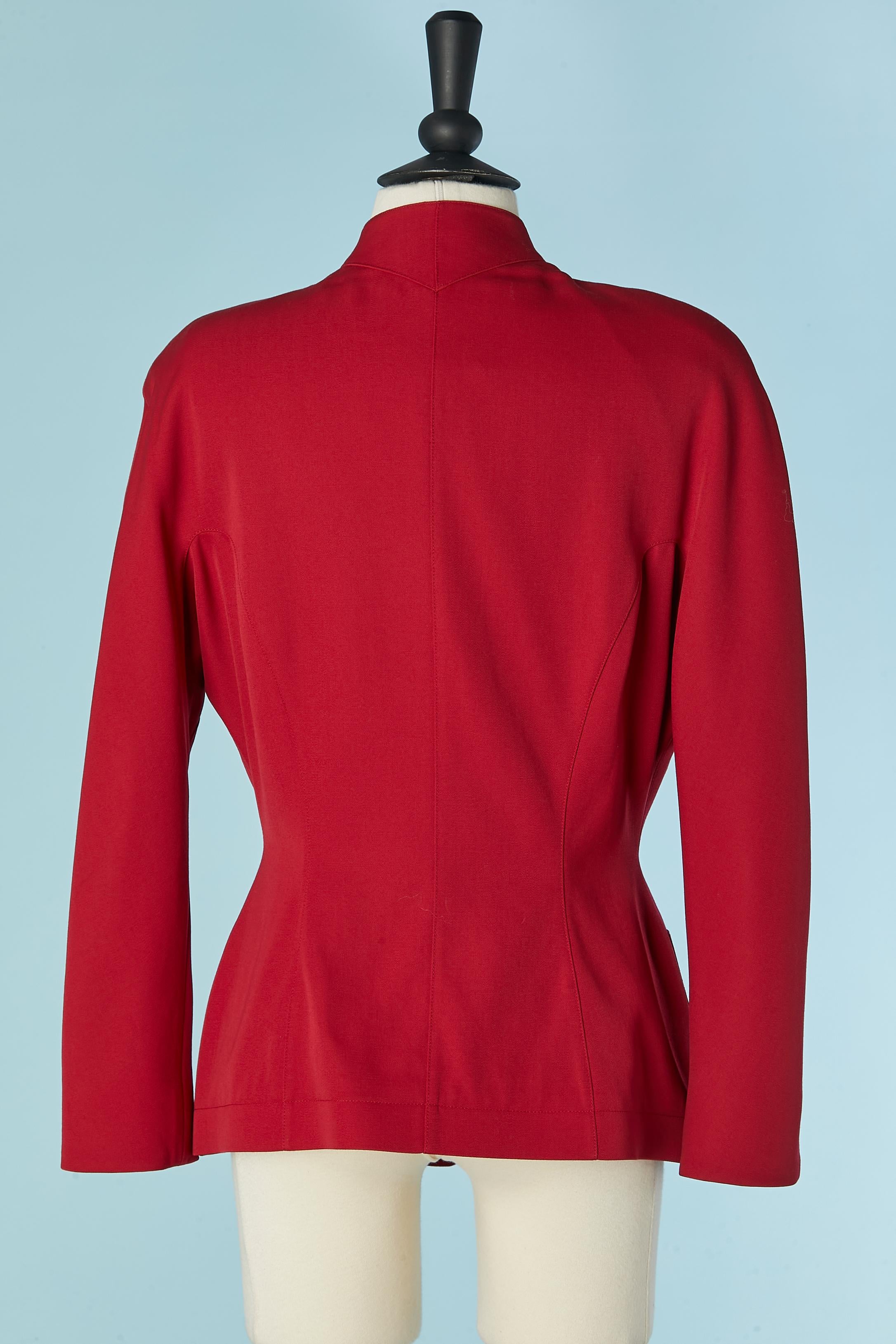 Giacca rossa monopetto Thierry Mugler in vendita 1