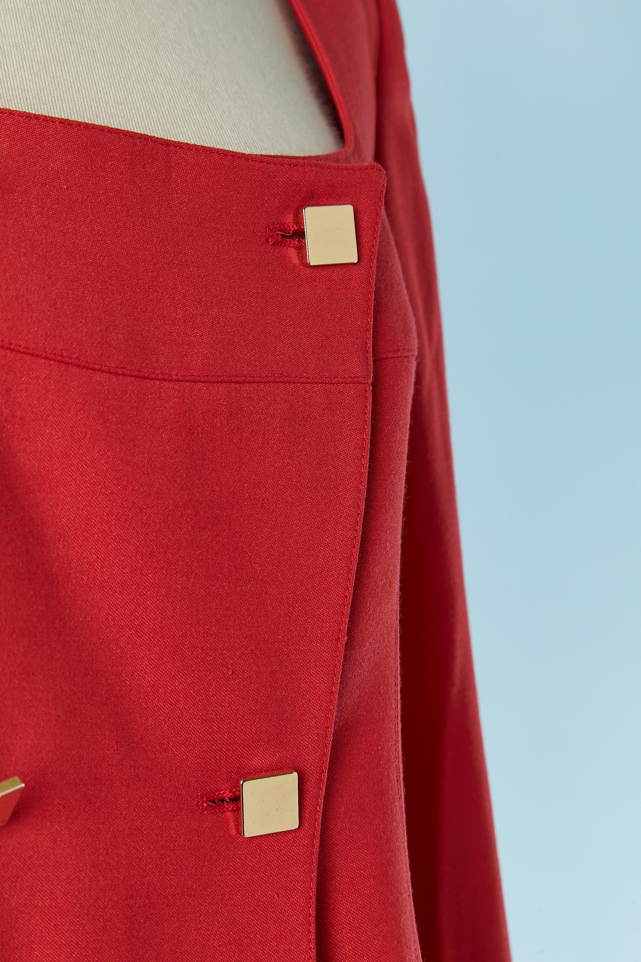 Red skirt suit with double breasted jacket MONTANA Rojo en venta