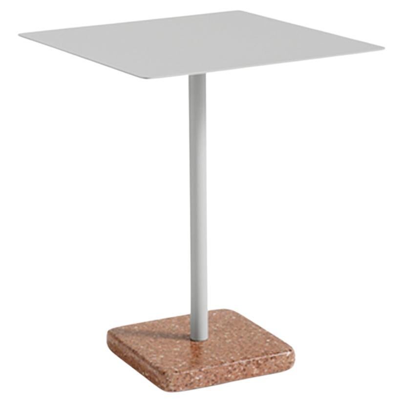 Terrazzo Table, Square, Red & Sky Grey, by Daniel Enoksson for Hay For Sale