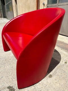 Red Sofa by Massimo and Lella Vignelli for Poltrona Frau, 1989