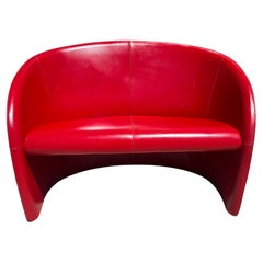 Red Sofa by Massimo and Lella Vignelli for Poltrona Frau, 1989