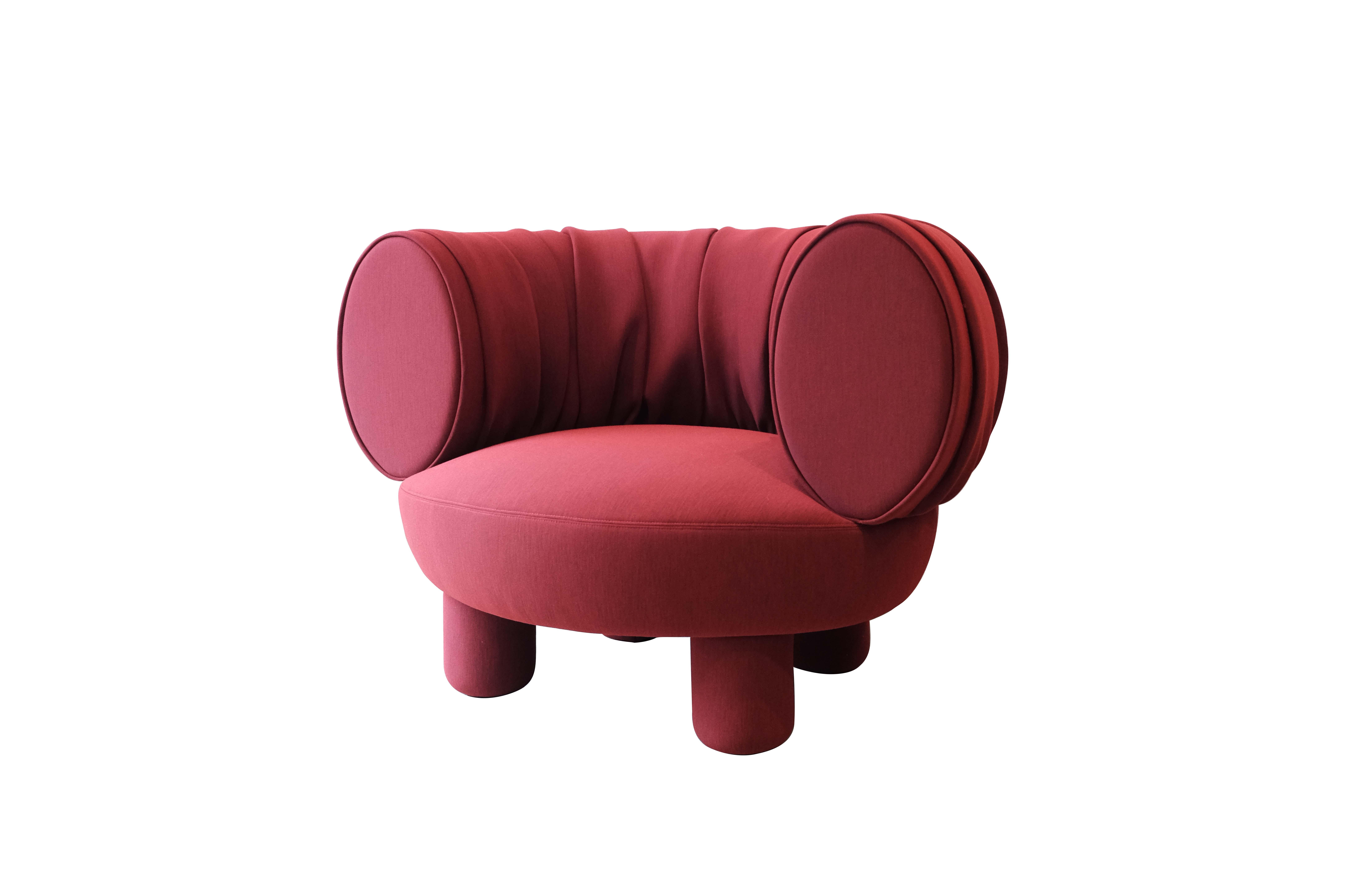 Modern Red Sofa Designed by Thomas Dariel For Sale